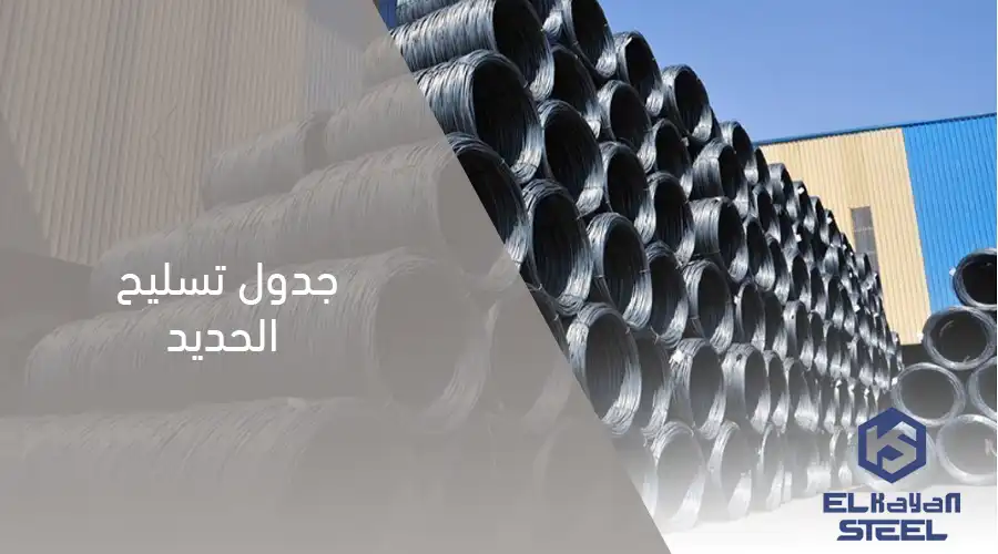 جدول تسليح الحديد